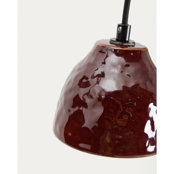 Punane ripplamp keraamilise varjuga Drava - Kave Home-image-3