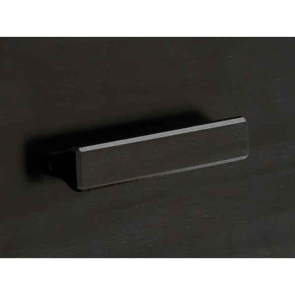 Mustast männipuidust rottingist ustega kapp, laius 90 cm. Jolene - Støraa-image-1