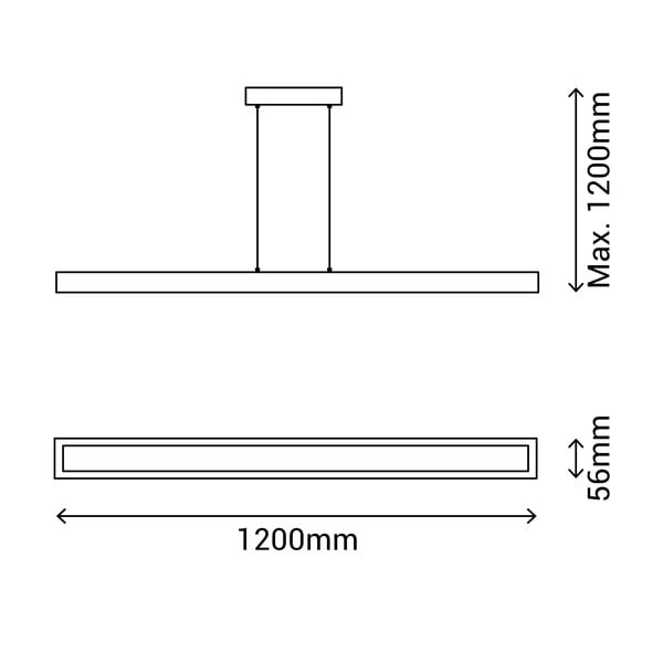 Rippvalgusti , kõrgus 120 cm Taveda - SULION-image-3