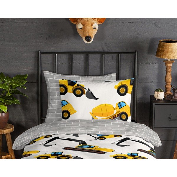 Flanellist laste voodipesu üheinimesevoodile 140x200 cm Dig - Good Morning-image-2