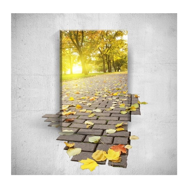 Nástěnný 3D obraz Mosticx Autumn Road, 40 x 60 cm