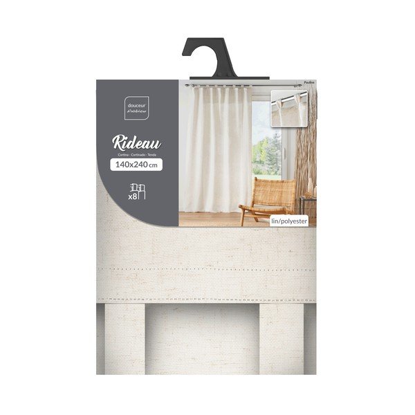 Kreemikas kardin 140x240 cm Pauline - douceur d'intérieur-image-4