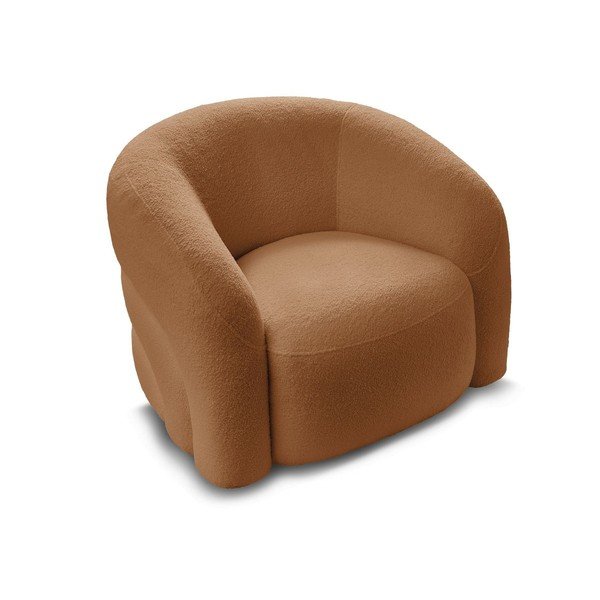 Bouclé kangast oranž pöördtool Elina - Bobochic Paris-image-4