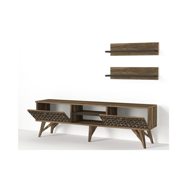 TV komoda v dekoru ořechového dřeva Fina-image-1