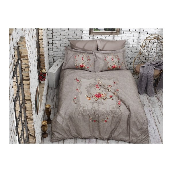 Puuvillane voodipesu koos voodilinaga kaheinimesevoodile , 200 x 220 cm Lilyanna - Unknown