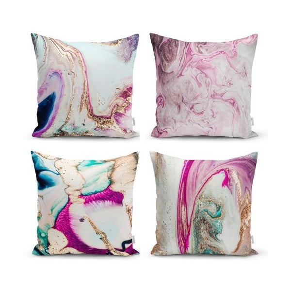 4 dekoratiivse padjapüüri komplekt Akvarell, 45 x 45 cm - Minimalist Cushion Covers