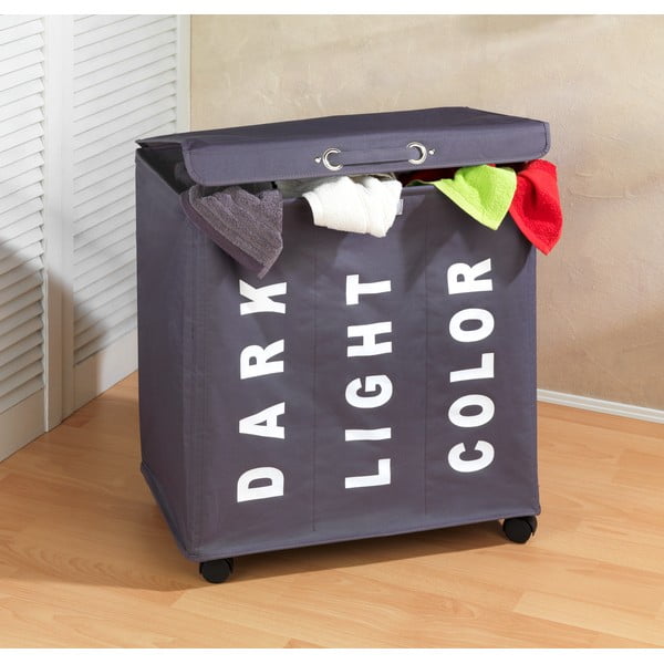 Hall kolmekordne pesukorv , 117,6 l Trivo - Wenko-image-1