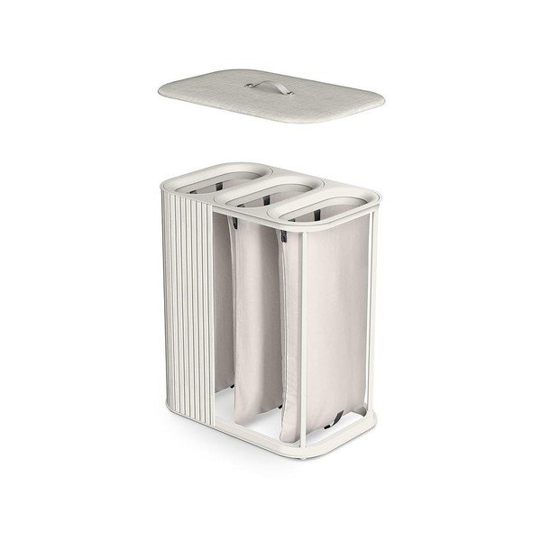 Beež bambusest pesukorv 3x30 l Tota Trio Luxe - Joseph Joseph-image-1