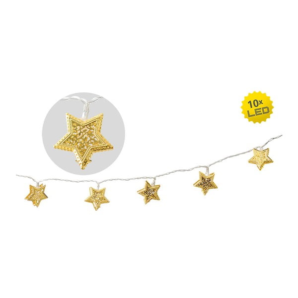 Vánoční světělný řetěz s motivy hvězd Naeve, délka 120 cm