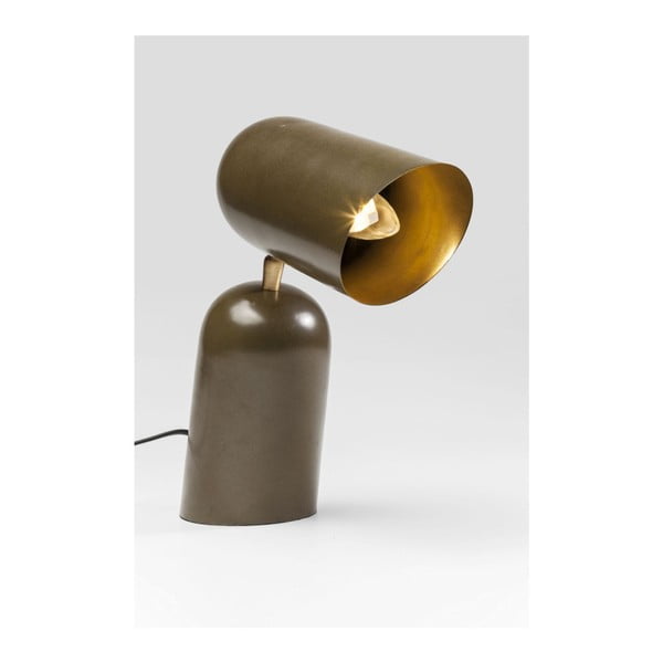 Hnědá stolní lampa Kare Design Megaphon