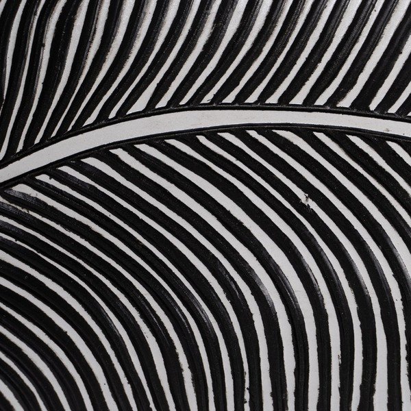 Dekoratiivne polüresiinist kandik 16x37 cm B&W - Ixia-image-1