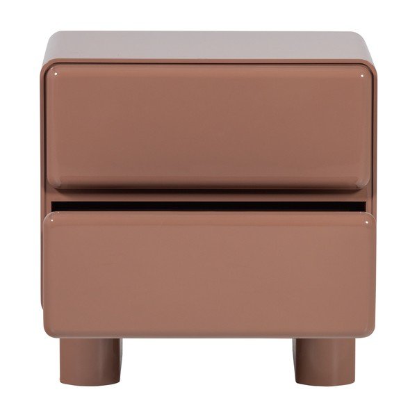 Roosa läikiv öökapp Lustra - WOOOD-image-3