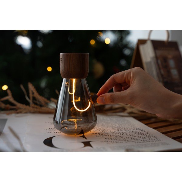 Kaasaskantav USB-valguskaunistus ø 7 cm Opal - Gingko-image-1