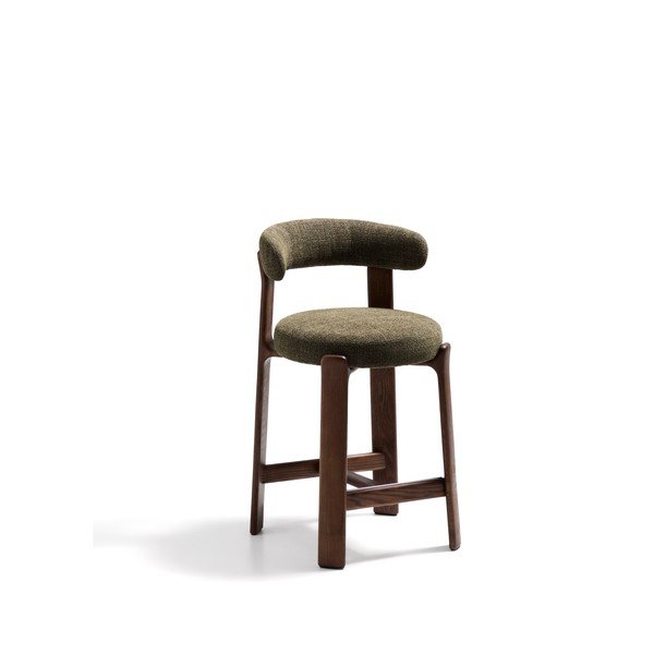 Roheline saarepuidust baaritool (istme kõrgus 65 cm) Granite - Kave Home