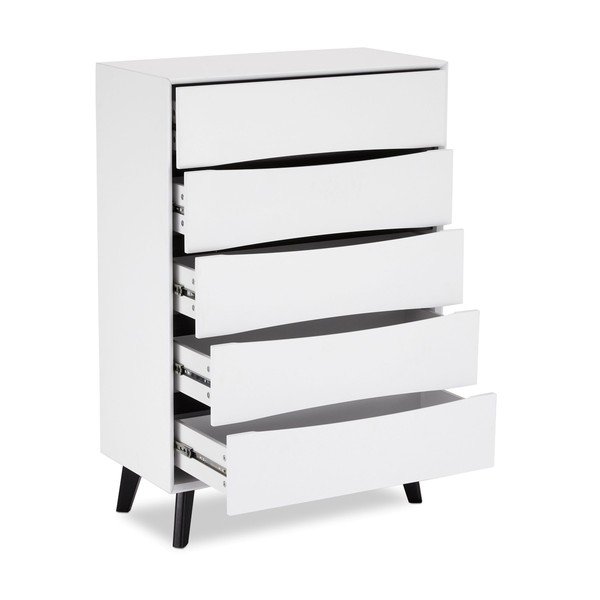 Valge kõrge kummut 80x117 cm Lyon - Furnhouse-image-3