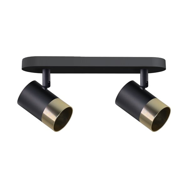 Must-kuldne metallist varjuga laevalgusti 34x5,5 cm Tobi - Candellux Lighting