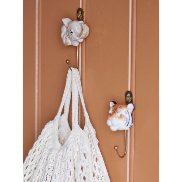 Beež keraamiline seinakonks Nosa - Bloomingville Mini-image-1