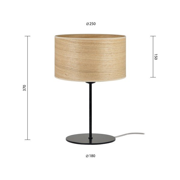 Beeži naturaalsest spoonist laualamp S, ⌀ 25 cm Tsuri - Sotto Luce-image-3