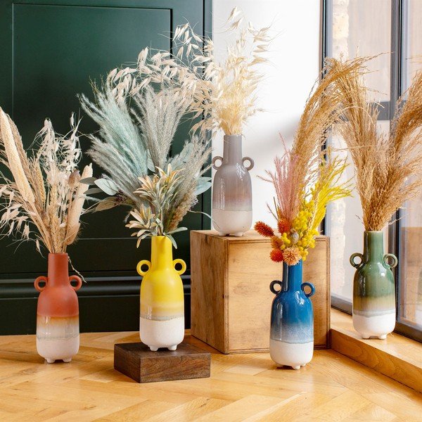 Roheline vaas Bohemian Home , kõrgus 23 cm Mojave - Sass & Belle-image-1