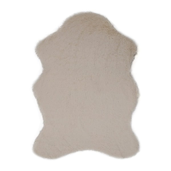 Krémový koberec z umělé kožešiny Tavsantuyu Cream, 80 x 105 cm