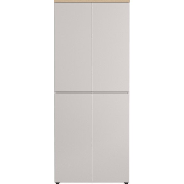 Kreemjas matt kummut 80x197x40 cm Lissabon - Germania-image-1