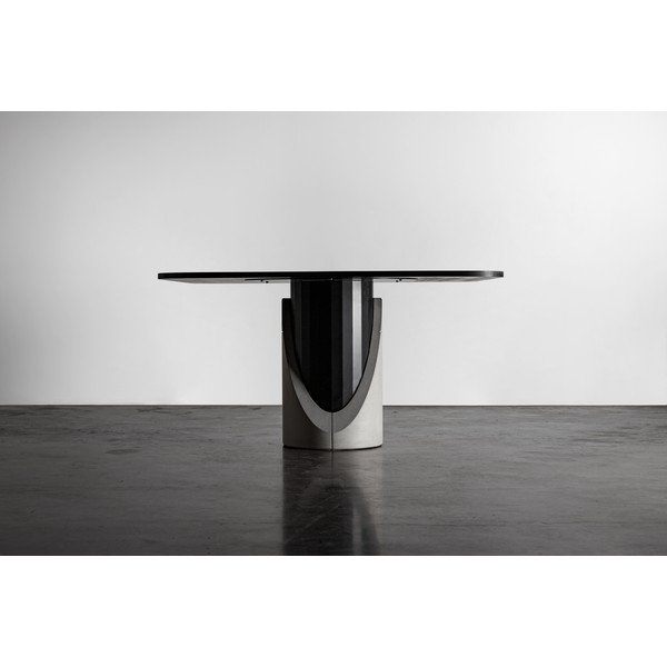 Tammeplaadiga söögilaud 140x140 cm Sharp - Lyon Béton-image-1