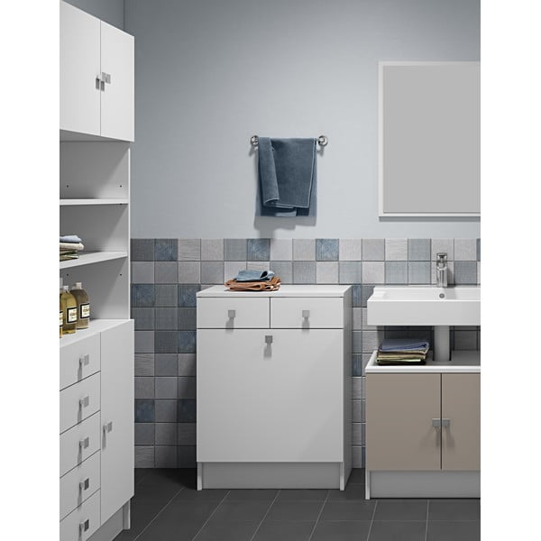 Valge madal vannitoakapp 60x82 cm Combi - TemaHome-image-1