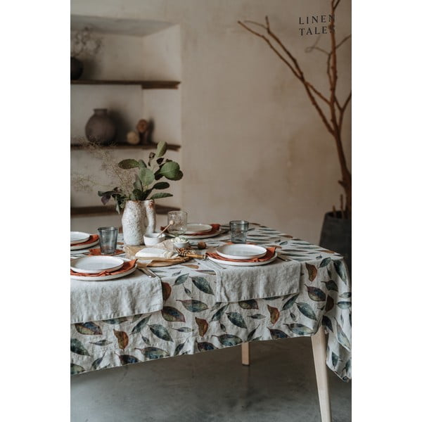 Linane laudlina 140x140 cm Golden Fall - Linen Tales-image-1