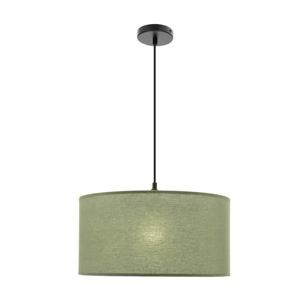 Roheline rippvalgusti tekstiilist varjuga ø 40 cm Shanti - Candellux Lighting-image-4