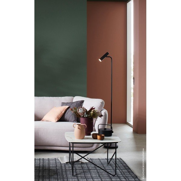 Must LED-põrandavalgusti (kõrgus 154 cm) Stina - Fischer & Honsel-image-1