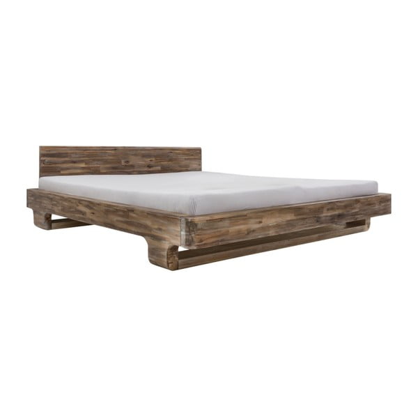 Dvoulůžková postel  z akáciového dřeva Woodking June II., 180 x 200 cm