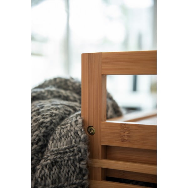 Hall-puiduvärvi bambusest madal vannitoakapp 40x56 cm Bahari – Wenko-image-2