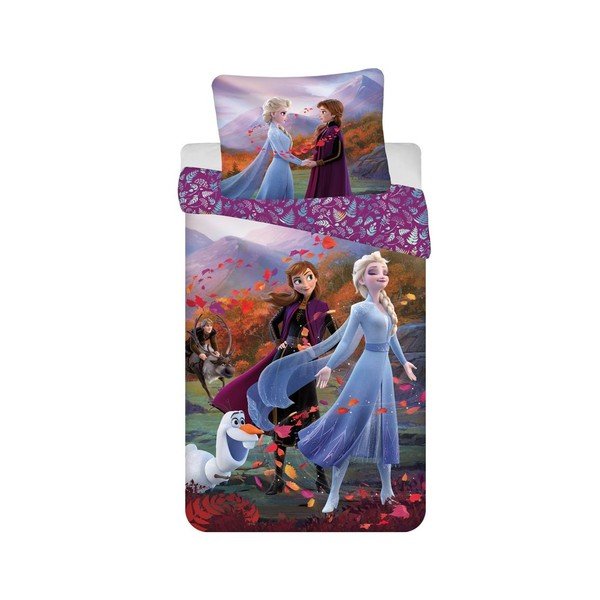 Laste puuvillane voodipesu Wind, 140 x 200 cm Frozen - Jerry Fabrics
