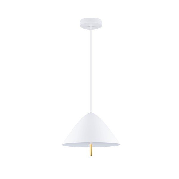 Valge metallist LED-ripplamp metallvarjuga, ø 40 cm Oros - Nova Luce