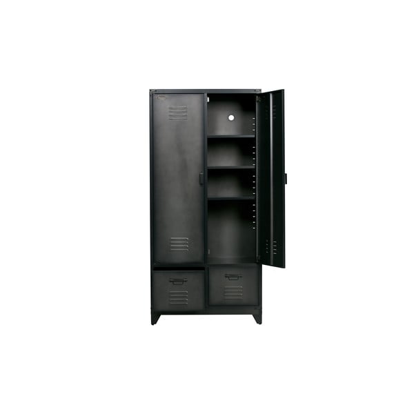 Must metallist riidekapp 90x190 cm - vtwonen-image-2