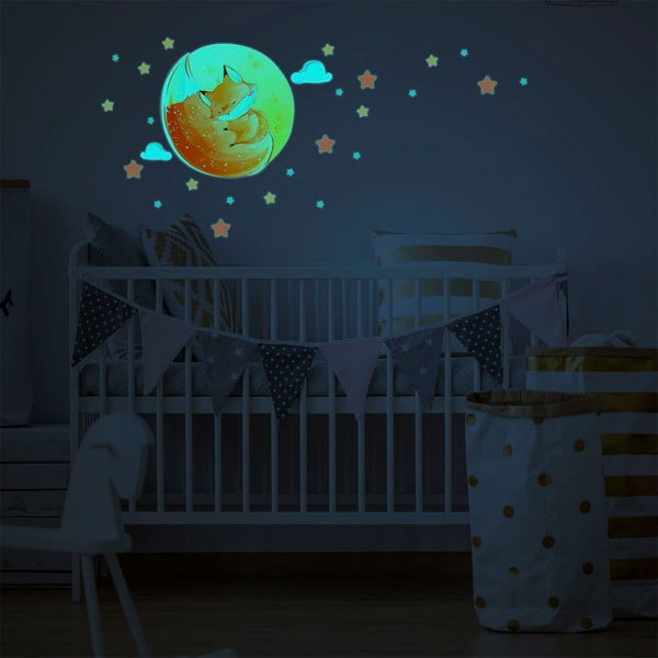 Laste seinakleebis 30x30 cm Dreamy Fox - Ambiance-image-2