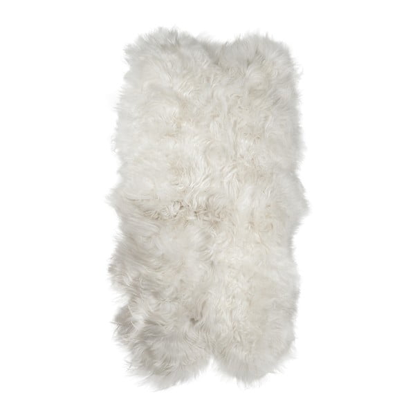 Bílý kožešinový koberec z ovčí kůže Arctic Fur Resco, 185 x 120 cm
