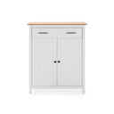 Valge männipuidust kummut 90x110 cm Miranda – Marckeric