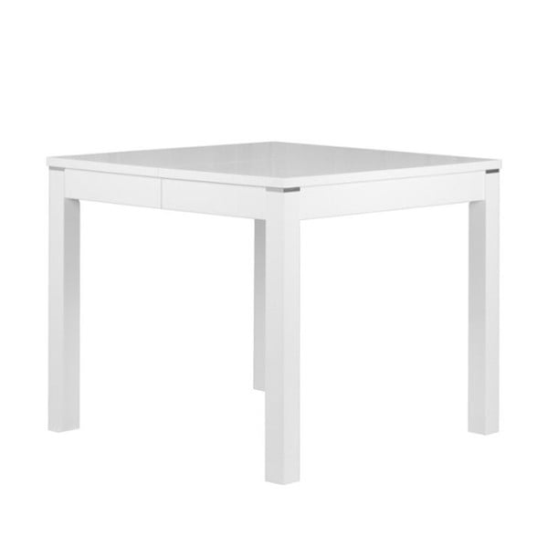 Matný bílý rozkládací jídelní stůl Durbas Style Eric, délka až 135 cm