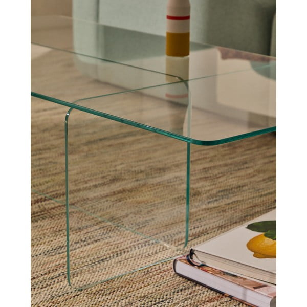 Klaasist diivanilaud 60x120 cm Zaren - Kave Home-image-1