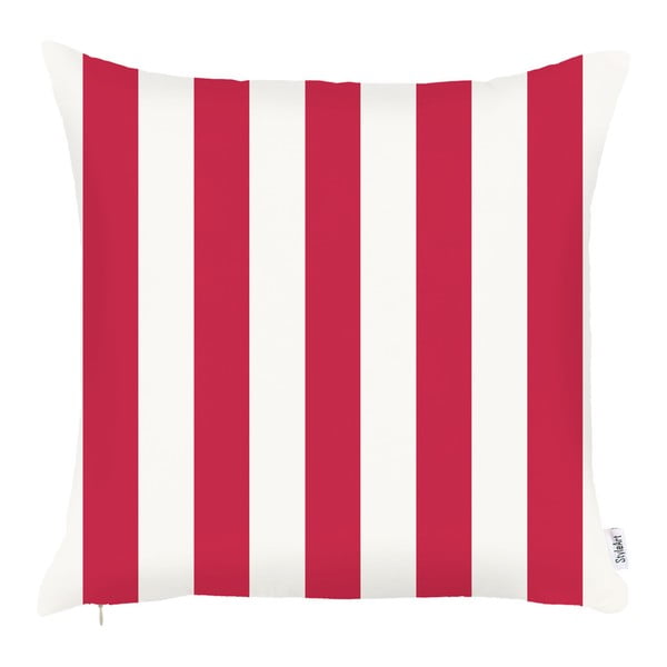 Červený povlak na polštář Mike & Co. NEW YORK Stripes, 43 x 43 cm
