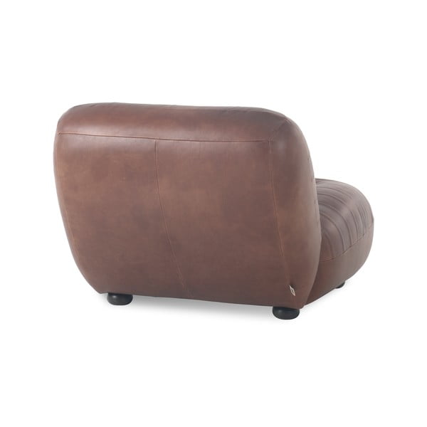 Pruun nahast tugitool Wyatt - Dutchbone-image-3