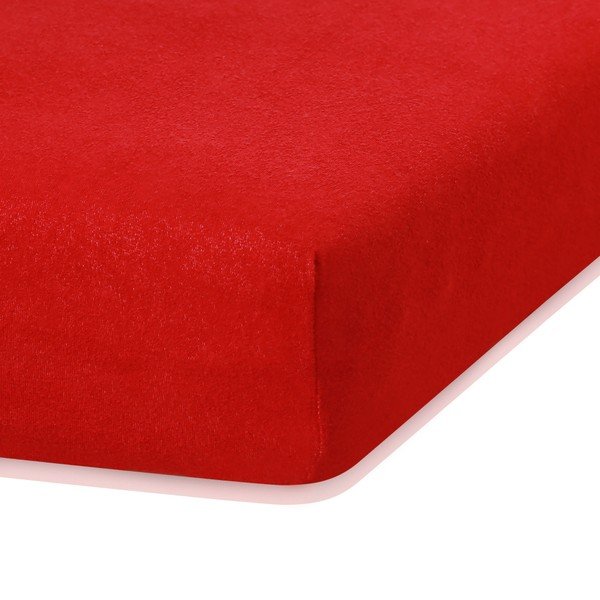 Punane elastne lina kaheinimesevoodile Siesta, 200/220 x 200 cm Ruby - AmeliaHome-image-1