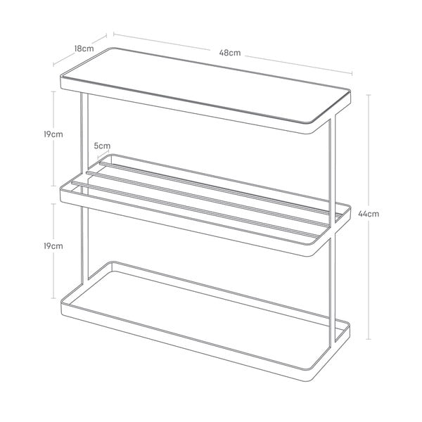 Küljelaud  18x48 cm Frame - YAMAZAKI-image-2