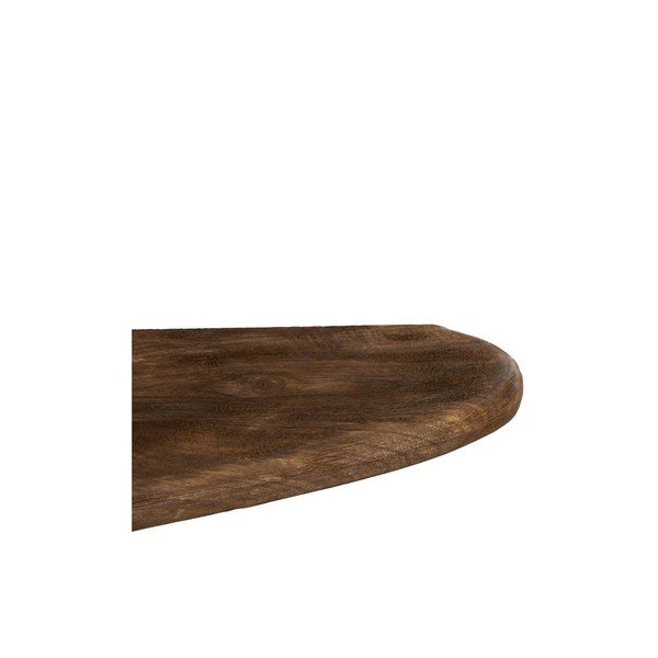 Mangopuidust riiul tumedas naturaalses värvitoonis 49 cm Ginosu - Light & Living-image-2