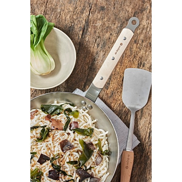 Terasest WOK-pann B Bois, ø 28 cm Mineral B - de Buyer-image-3