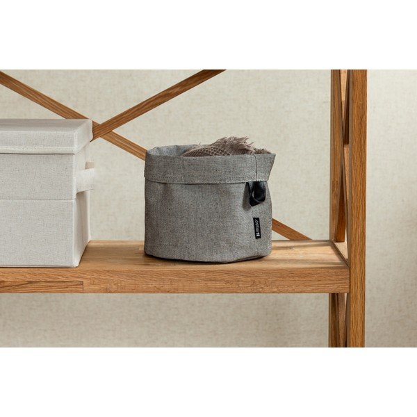 Tekstiilist korv ø 20x20 cm Soft Storage Round - Bigso-image-2