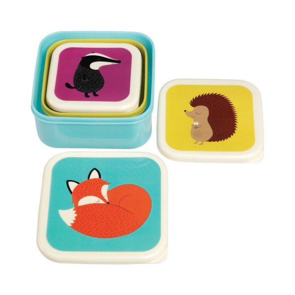 Komplekt 3 Rusty And Friends suupistekarpi Rusty Fox and Friends - Rex London-image-3