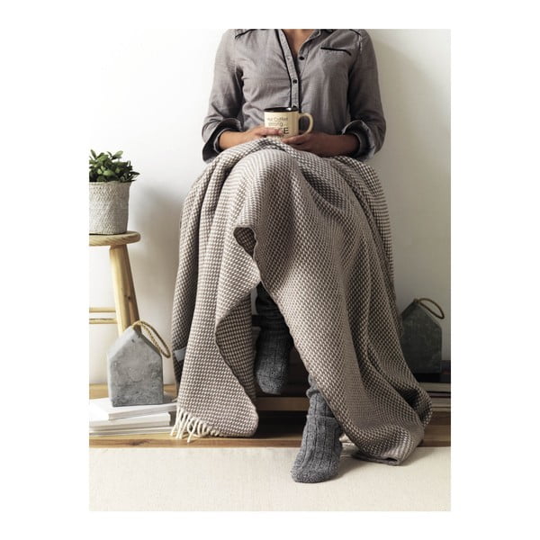 Tumehall ruuduline puuvillane kangas , 140 x 180 cm Ruby - Euromant-image-2