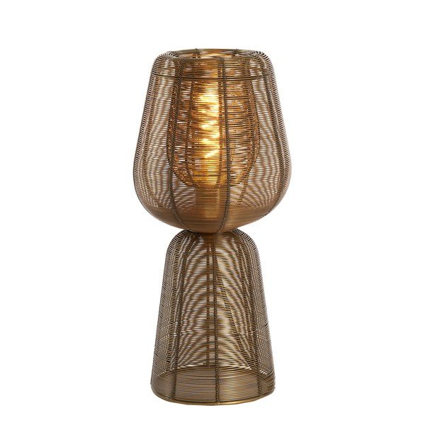 Pronksvärvi metallist laualamp (kõrgus 42 cm) Aboso - Light & Living-image-1